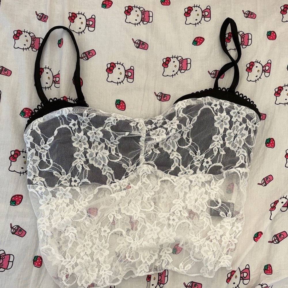 Lace Bralette Crop Top <3